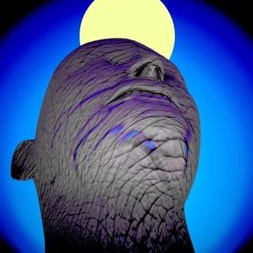 Dictator's portrait - 3d rendering Stock-Illustration