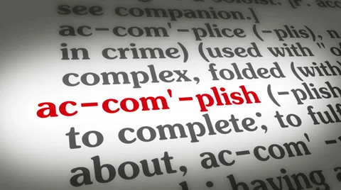 Dictionary Accomplish Stock Footage 35429347