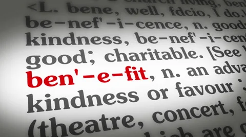 Dictionary Benefit 스톡 동영상 35426448