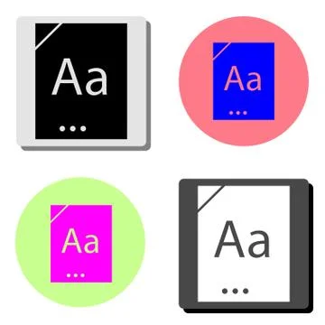 Dictionary book. flat vector icon Stock Illustration