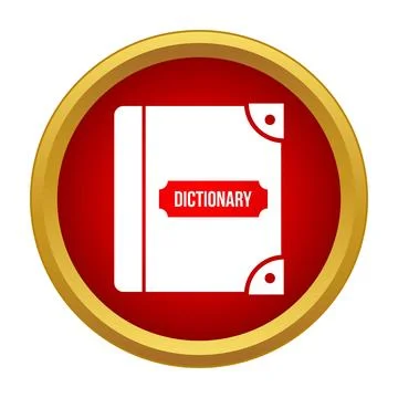 Dictionary book icon for language learning and education concept イラスト素材
