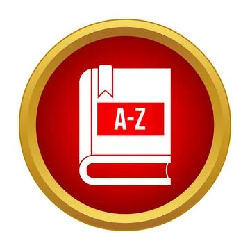 Dictionary book icon representing education and knowledge Stock Illustration