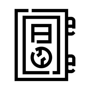 Dictionary book with letter a and refresh symbol Stock Illustration