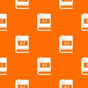 Dictionary book pattern seamless Illustrazione stock