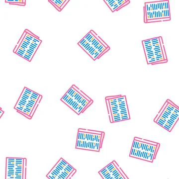 Dictionary book vector seamless pattern 스톡 일러스트