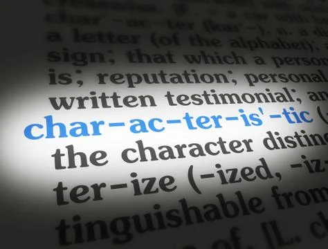 Dictionary characteristic Stock Illustration