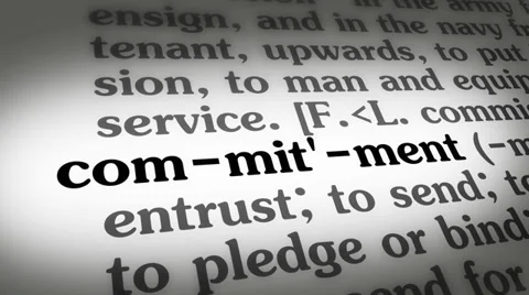 Dictionary Commitment Stock Footage 35276195