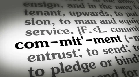 Dictionary Commitment Stock Footage 35276233