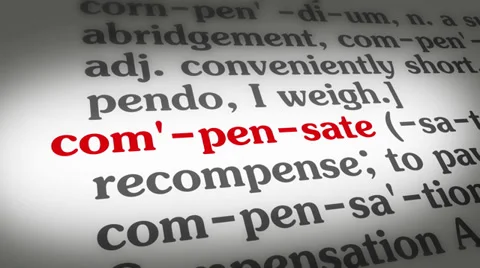 Dictionary Compensate Stock Footage 35426664