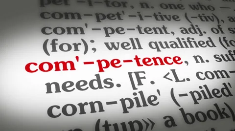 Dictionary Competence Stock Footage 35426716