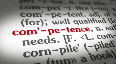 Dictionary Competence Stock Footage 35430298
