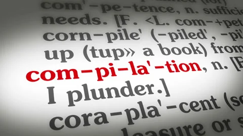 Dictionary Compilation Video stock 35431646