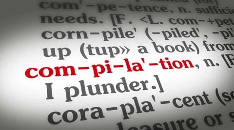 Dictionary Compilation Stock Footage 35432966