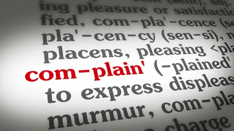 Dictionary Complain Stock Footage 35432978