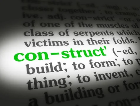 Dictionary construct Stock Illustration