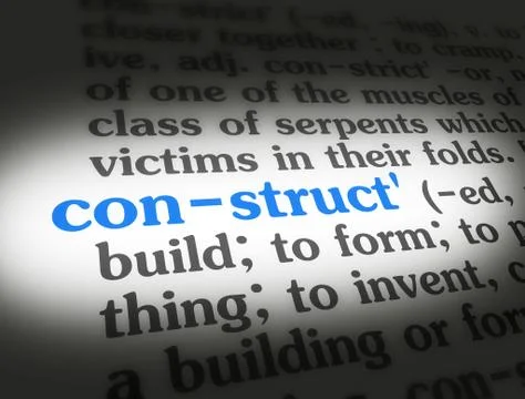 Dictionary construct Stock Photos