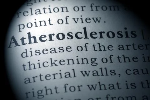Dictionary definition of atherosclerosis? Stock-Fotos