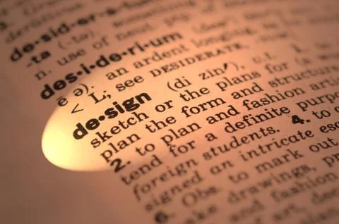 Dictionary definition (design) Stock Photos