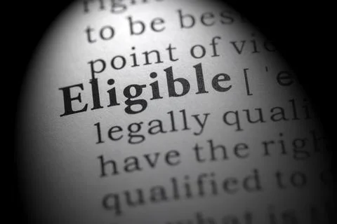 Dictionary definition of eligible Stock Photos