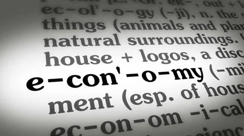 Dictionary Economy Stock Footage 35403697