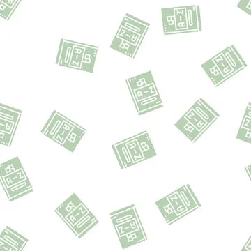 Dictionary english glyph seamless pattern Illustrazione stock