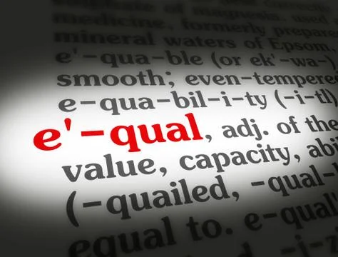 Dictionary equal Stock Illustration
