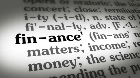 Dictionary Finance Stock Footage 35365997