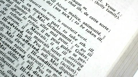 Dictionary. Stock Footage 563298