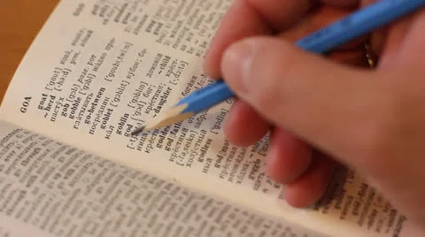 Dictionary Stock Footage 22479083