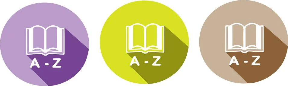 Dictionary icon isolated on background Stock Illustration