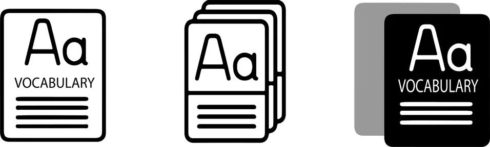 Dictionary icon isolated on background Stock Illustration