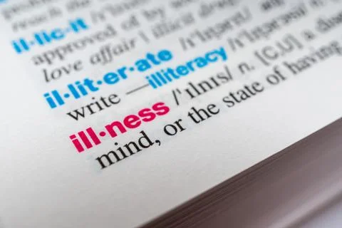  Dictionary implications for virus infection Stock Photos