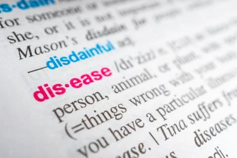  Dictionary implications for virus infection Stock Photos