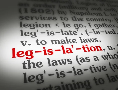 Dictionary legislation Stock Illustration