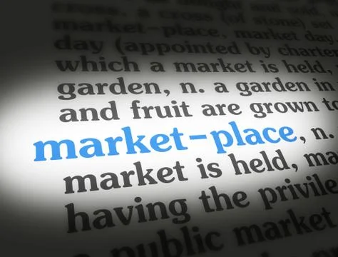 Dictionary marketplace Stock-Illustration