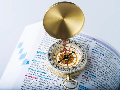 Dictionary Meaning - direction Stock Photos
