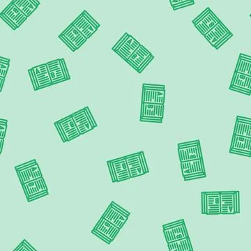 Dictionary natural language processing nlp line vector seamless pattern Stock Illustration