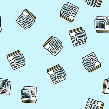 Dictionary nlp vector seamless pattern イラスト素材