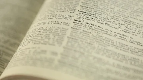 Dictionary Pages Stock Footage 79425165