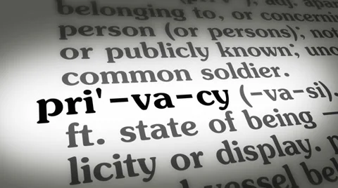 Dictionary Privacy 4K Stock Footage 35245574