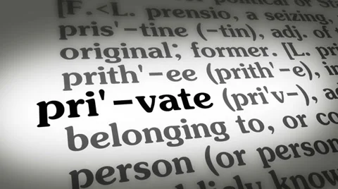 Dictionary Private 4K Stock Footage 35245775