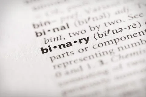Dictionary Series - Binary Stock Photos