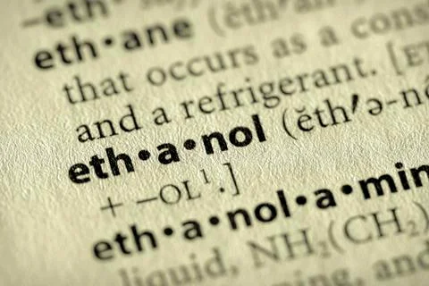 Dictionary series - environment: ethanol Stock Photos