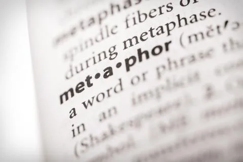Dictionary Series - Metaphor Stock Photos