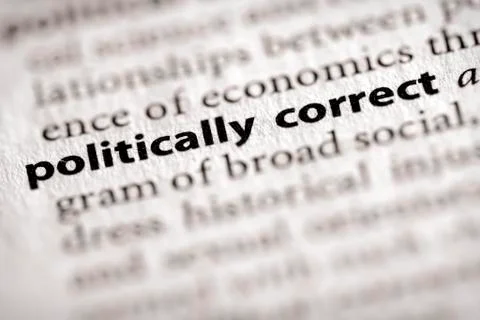 Dictionary series - misc: politically correct Stock Photos