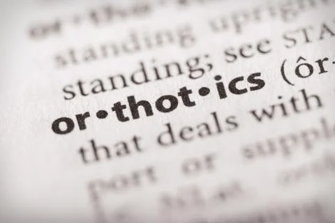 Dictionary Series - Orthotics Stock Photos