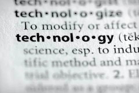 Dictionary series - science: technology Stock Photos