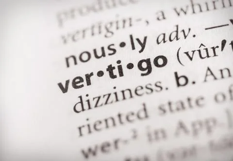 Dictionary Series - Vertigo Stock Photos