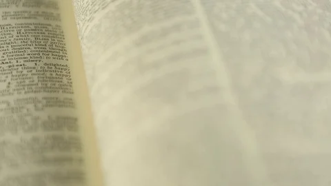 Dictionary Skimming Stock Footage 79425208