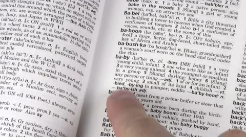 Dictionary terms BABY - HD Stock Footage 5449328